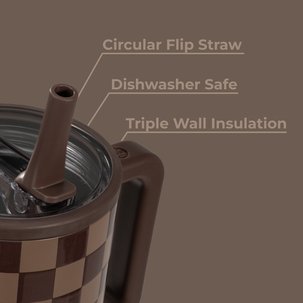 Autumn Checkers - Traveler (32oz) 9f