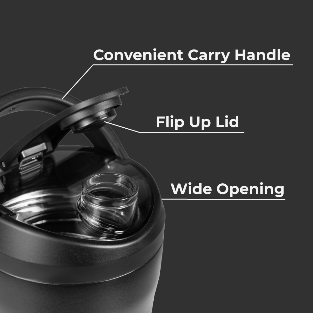 Black - Insulated Shaker (24oz) 9h